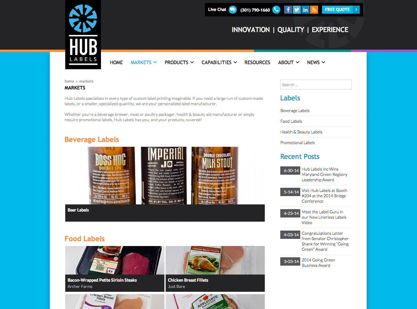 HUB Labels detail 2