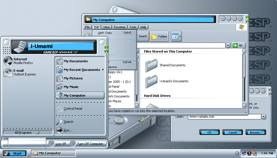 Game Boy SP theme