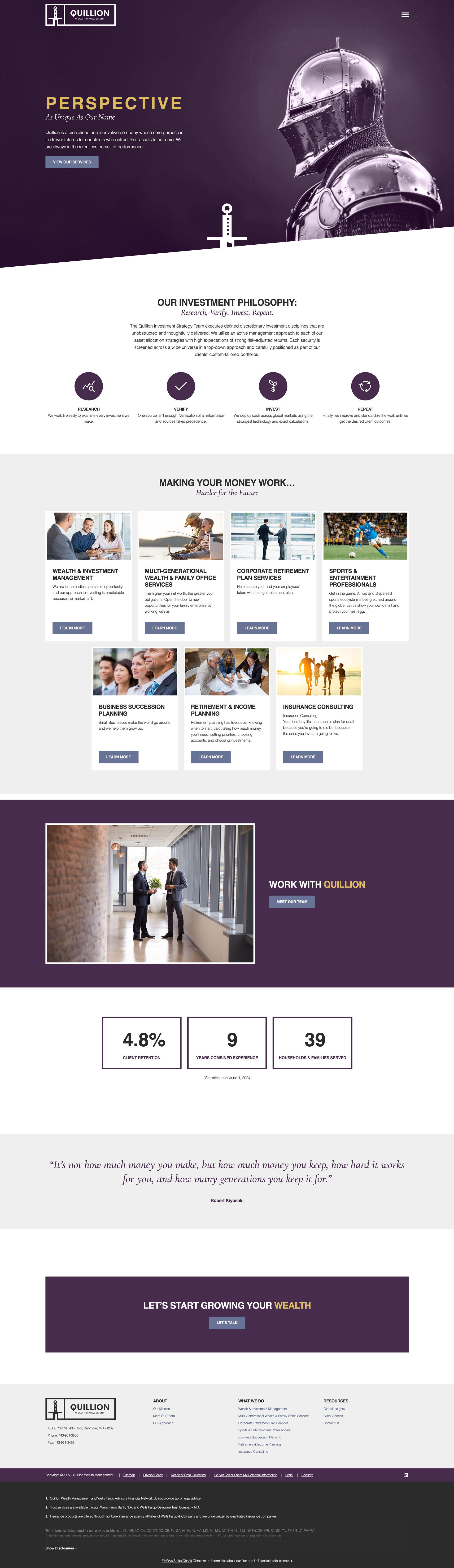 Quillion homepage