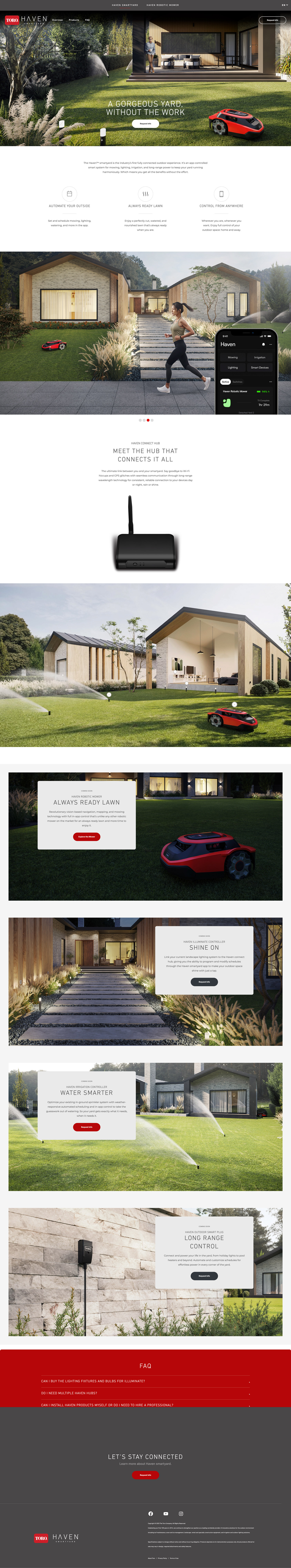 Toro Haven homepage